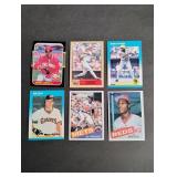 (6) 1980s Notable Rookie Cards