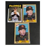 (3) Graig Nettles Autographed Cards