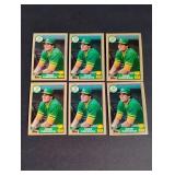 (6) 1987 Topps Jose Canseco All Star Rookie