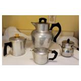 Four Coffee Percolators
