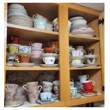 Extensive Collection of Tea Cups