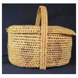 Natural Fiber Round Coil Basket