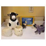 Cow and Pig Ceramic Collectibles