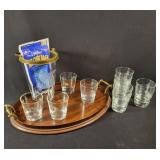 1916 USMA Tray with Ice Bucket Set