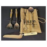 Aram and Scrimshaw Serving Utensil Set