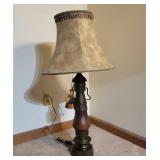 Metal and Wood Lighthouse 3-Way Lamp