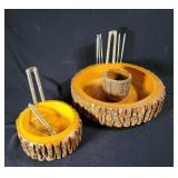 Wood Nutcracker Bowls With Picks