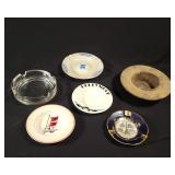 Six Assorted Ashtrays