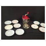 French Bistro Saucers and Juicer Set