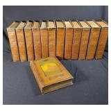 13-Volume Leather Embossed Book Set