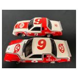 Vtg Melling Racing Replica Cars Pair 9ï¿½ï¿½x3ï¿½ï¿½x2.5ï¿½ï¿½