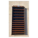 Vtg Wooden Wall Display Shelf