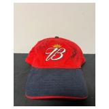 Vtg Budweiser Hat with Autographs