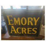 Emory Acres Metal Sign