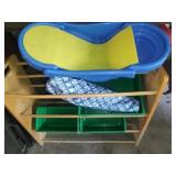 Kids Storage Shelf, Chair, Baby Tub