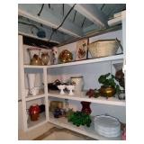 Contents of Bedroom Corner Shelves