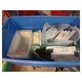 Tote Full of Plastic Shoe Box Size Containers