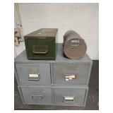 4 Metal Storage Containers