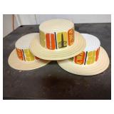 (3) CWA 30 Plastic Rally Hats