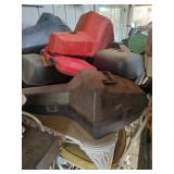 Metal Outdoor Table & Contents - Read Details