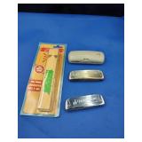 3 Harmonicas and 1 Train Whistle