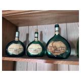 Mateus Rose Green Glass Bottles
