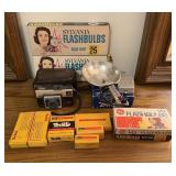 Vtg Camera & Flash Bulbs w/Original Boxes