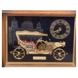 Linden 1910 Rolls Royce Touring Car framed Clock