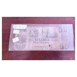 18th-Century Continental Currency Note, $10