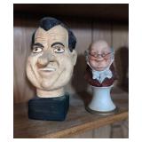 Nixon and Franklin busts