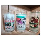 Three Kentucky Derby Glasses