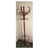 Vintage Wooden Coat Rack-See Photos