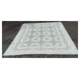 Vintage Hand-Embroidered Medallion Quilt
