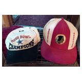 Two Vintage NFL Team Baseball Caps