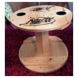 Natty Light Custom Wooden Spool Table