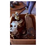 Vintage Brass Colored Fan Parts Collection