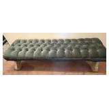 Velvet Tufted Ottoman