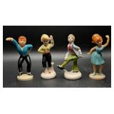 VTG J.L.Co Porcelain Dancing Cake Topper Figurines