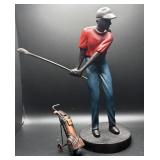 Bronze Golf Figurine Statue
