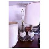 Ceramic and Metal Table Lamps with Shades