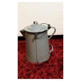 Vintage-Style Enamel Coffee Pot