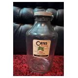 Cates Premium Glass Pickle Jar With Lid
