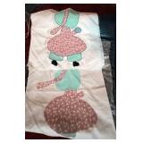 Handmade Quilt Squares with Applique Design