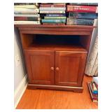 Wooden Cabinet with Double Doors and Shelf