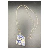 Sterling Silver 24" Chain With Pendant