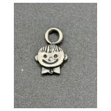 925 Sterling Silver Happy Face Charm Pendant