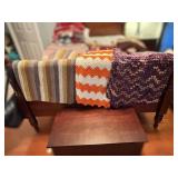 Three Hand-Crocheted Blankets