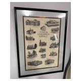 Framed Artwork Depicting Clinton Homecoming 