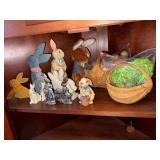 Rabbit Figurines And Easter Decor