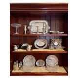 Pewter, Crystal, and Silver Items